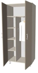 Double-leaf wardrobe for clothes KSShm 2-05