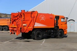 KBR-P10K rear-loading rubbish truck, type KBR-P10K, base chassis: KAMAZ-43255-G5