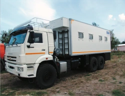 Laboratory truck (GPA, AIS, LCST, CS, PCS, LVOLS, LIOC, ECHZ, LKKS) model 574240 on KAMAZ-43118-50, 43118-A5, 43118 chassis.