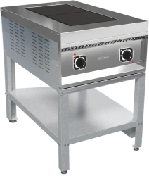 Electric cooker KEP-2P-01 (2 burners KET-0,09, stand, 550*850*850(860) mm.).