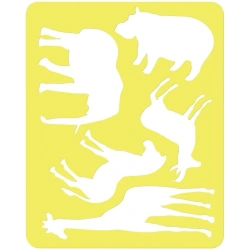 Contour colouring stencil, "Animals of Africa", packet, europodweight