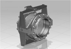 Bellows corner (rotary) / gimbal compensator (type W) of WFZ version with nominal diameter from 15 mm to 5000 mm, with nom.