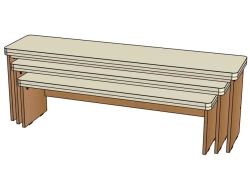 Set of benches ''Matryoshka'' (semi-soft)/ BAT02