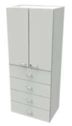 Laboratory cupboard with drawers ATT-1097