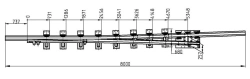 FRAMEWAY WITH STRIKE of P65 type 1/6 (project 8307.01.01.010/-01)