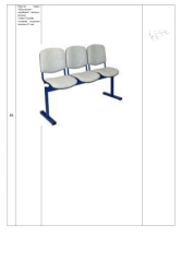 Armchair, brand "Shkolnik" serial production, size: 1685*575*800 mm (W*H*H), seat cushion thickness 55 mm