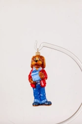 Licence Christmas tree toy made of glass "Filia"