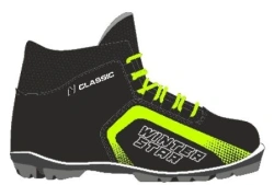 Winter Star classic ski boots black (neon logo) N