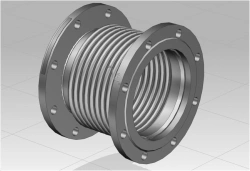 Axial bellows compensator of standard design (type A) of AFZ version with nominal diameter from 15 mm up to 5000 mm, with nomina