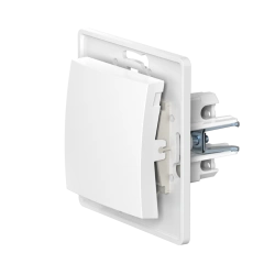CADUCEUS ALING PRESTIGE Single-key flush-mounted switch 10AX, 250V~, white, article number 6007.0