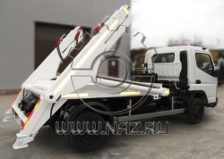 Special platform with loading and unloading equipment, with CMU produced by INMAN JSC (bunker, container carrier) type 67060