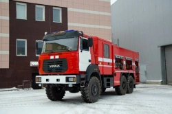 Fire tank truck ??-7,0-70 (4320) of 6YN31 type 6Y121W modification on the base of URAL-4320-6151 (-71,-73,-75) chassis.