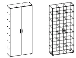Cupboard for potties for children TV-DShDG-6.4.01