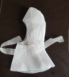 Disposable medical helmet cap.