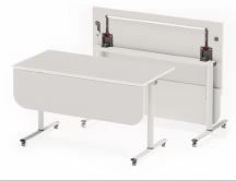 Double-seat table with folding table top, SDCOS