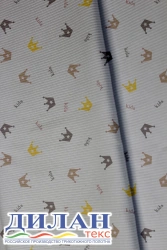 Mixed knitted fabric (50% cotton, 50% polyester) printed: cashcorset