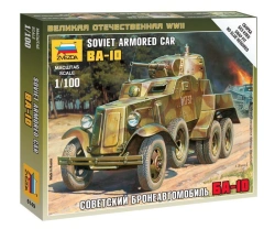 Assembled model Soviet armoured car BA-10