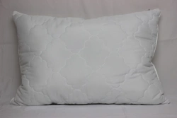Quilted pillows with top made of natural, mixed, synthetic fabrics with filling made of natural, mixed, synthetic fabrics