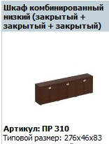 "Premier" Decorative panel (2-piece set) for low cupboard article PR 657