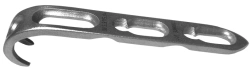 Spiked fibular plate with angular stability and limited contact