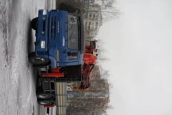 Special purpose vehicle with KMA type hydraulic loading crane on the basis of KAMAZ 65117 and its modifications 64K12N-UD