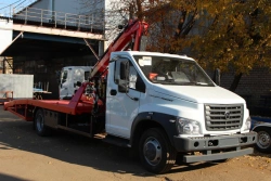 Special tow truck with CMU (FG 314, 414, 415, 415T), modifications SMA203, on GAZ chassis of modifications C41R13, C41R33, C4