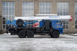 Truck crane KS-45717K-3-58 and its modifications with the use of U7810.5 cab and its modifications manufactured by "IMZ AVTOK" L