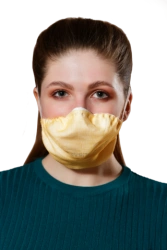 Filtering half-mask for protection against aerosols with additional protection against vapours and gases - respirator "Lepestok-