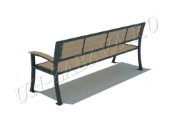 Bench "Beseda" light lath