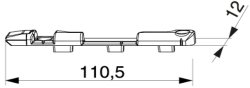 Locking strip KBE AD70, item 373545