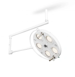 FotonFLY 5M single-dome LED medical surgical luminaire with ceiling mount (5-module ceiling mount) FotonFLY 5M