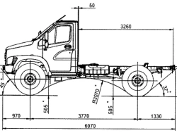 Chassis, Modification C41A23, Diesel Engine Euro-5 (OP RU K-RU.RU00.0000009.?6)