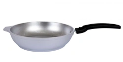 Cast aluminium frying pan 220/50mm (uncoated) TM Kukmara, with removable Bakelite handle