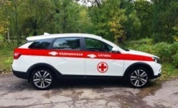 Vehicle type LV00, mod. LVS00M, cat. M1 in the version "Medical Service", on the basis of vehicle LADA GF, mod. GFK110.