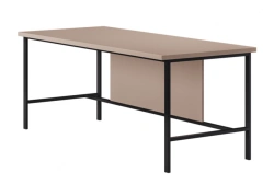 Straight executive desk on metal frame SRS2
