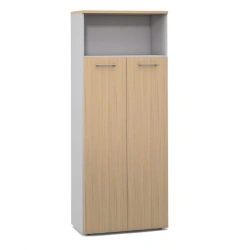 F6H 2-door cupboard, niche, 2-door panel, high from the "Unica" office furniture set