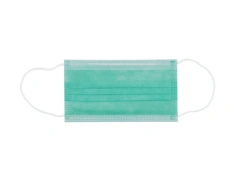 Medical face mask for protection of respiratory tract, single use