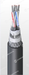 Control and monitoring cable, with tinned copper conductors and PVC plasticate insulation of reduced fire hazard of KUHVKVEFng g