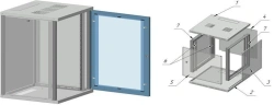 Telecommunication cabinet ??-?-18U-530?900?500-?G