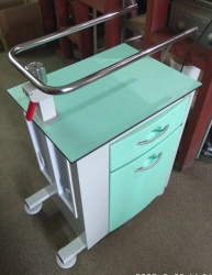 Medical one-sided table-table on wheels with built-in tilting table TV-STPCR-03.01