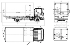 Trucks with diesel engine mod. 5759AN-2 without CMU on the basis of GAZ chassis mod. C49RD2, C49RF2, C4ARD2, C4ARF2/TC GAZ mo