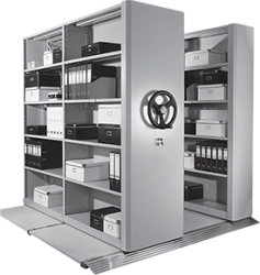 Stationary double-sided shelving unit STM MA