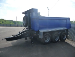 Tipper trailer of Tonar 8579 model with axles of TONAR production models: 90422, 90424, 90431