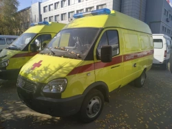 Ambulance of class A,B,C; IATS-1767M5 on the basis of TC/chassis GAZ 3302 modifications 2705 petrol engine Eu