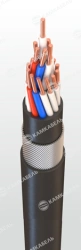 Control cable with copper conductors and PVC plasticate insulation for rated alternating voltage up to 660 V of frequency up to