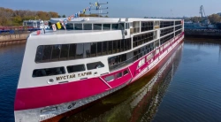 River cruise passenger vessel with passenger capacity of 342 persons