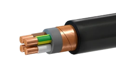 PPGEng(A)-NF power cable with copper conductors, with insulation and sheathing made of halogen-free polymer composition,