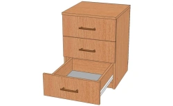 Stationary cabinet with drawers. Model: TS-1