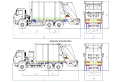 Garbage truck of special model MK-4549-G8