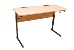 Pupils' adjustable double desks type II adjustable numbers 3-7, 3-5, 5-7 models SU-R2-#3-7, SU-R2-#3-5, SU-R2-#5-7.
